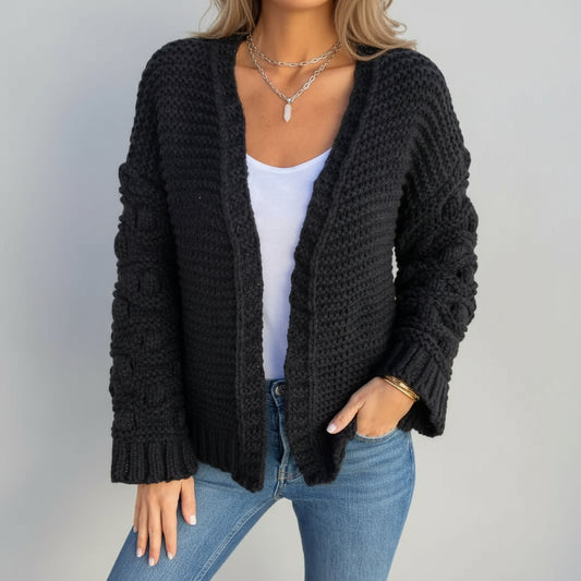 Cardigan Épais Style Chic